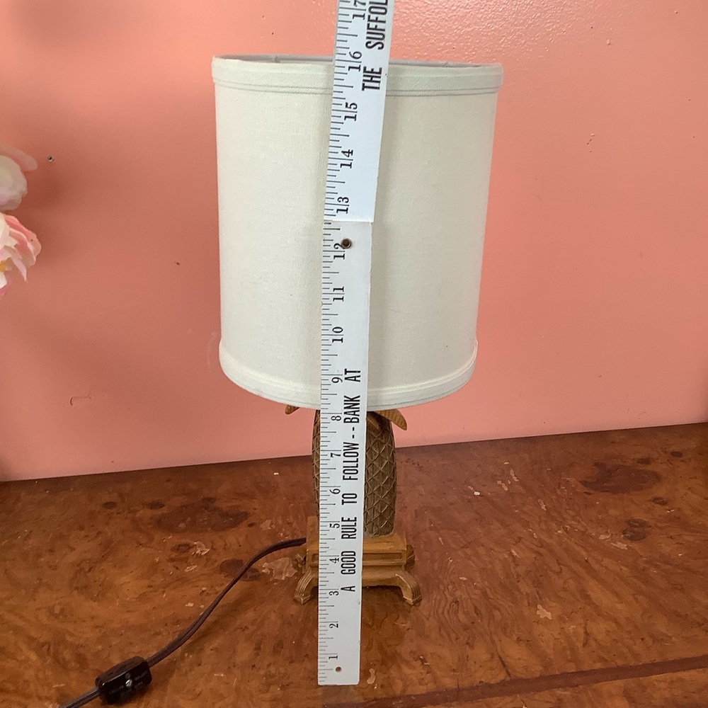 Palm Tree Table Lamp with Cream Shade - Tropical Home Accent 16” - Picture 8 of 16